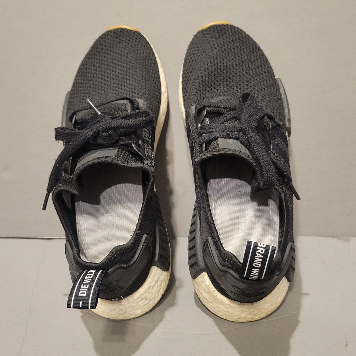 Adidas The Stripes Black Athletic Running Sneakers Shoe Men 11