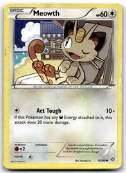 Meowth 61/98 Common XY Ancient Origins Pokemon TCG