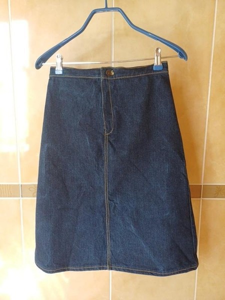 Women Zeus Elegant Skirt Navy Denim 32 / XXS / 40