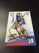 Signed 2017 WESTERN BULLDOGS AFL Card JASON JOHANNISEN