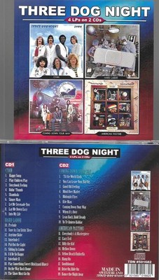 THREE DOG NIGHT-CYAN/HARD LABOR/COMING DOWN WAY/AM.PASTIME-4 LPS ON 2 CD IMPORT