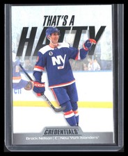 2024-25 Upper Deck Credentials: Brock Nelson - #TH-BN That's a Hatty