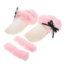 1 Pair Winter Clogs Liners: Removable Plush Inner Soles - Cozy Furry Shoe