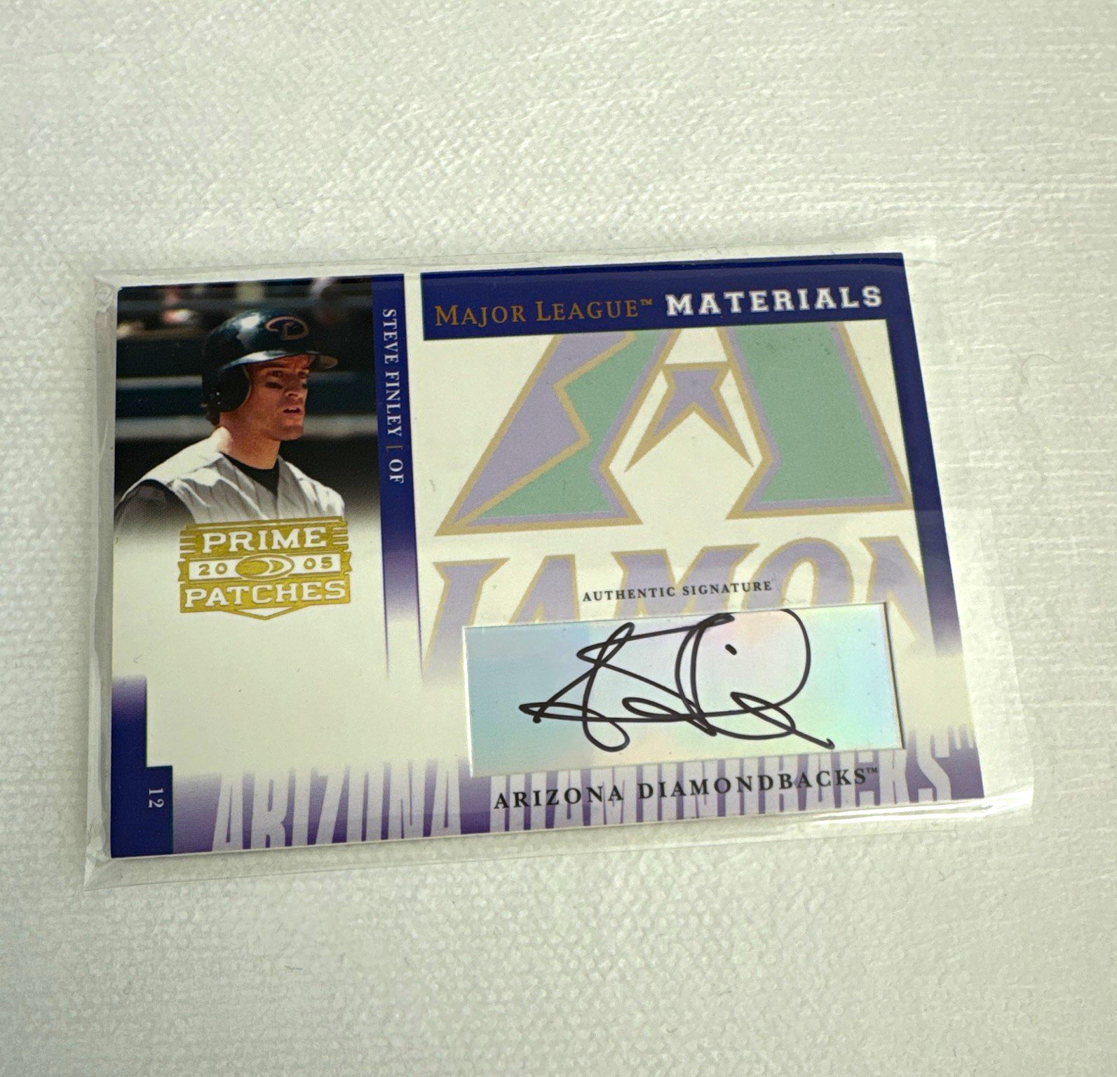 Donruss/Playoff 2005 Prime Patches Steve Finley MLM-14 Auto MEM /81
