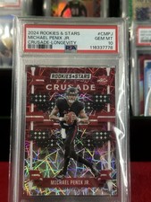 PSA 10 2024 PANINI ROOKIES & STARS CRUSADE LONGEVITY #CMPJ MICHAEL PENIX JR.