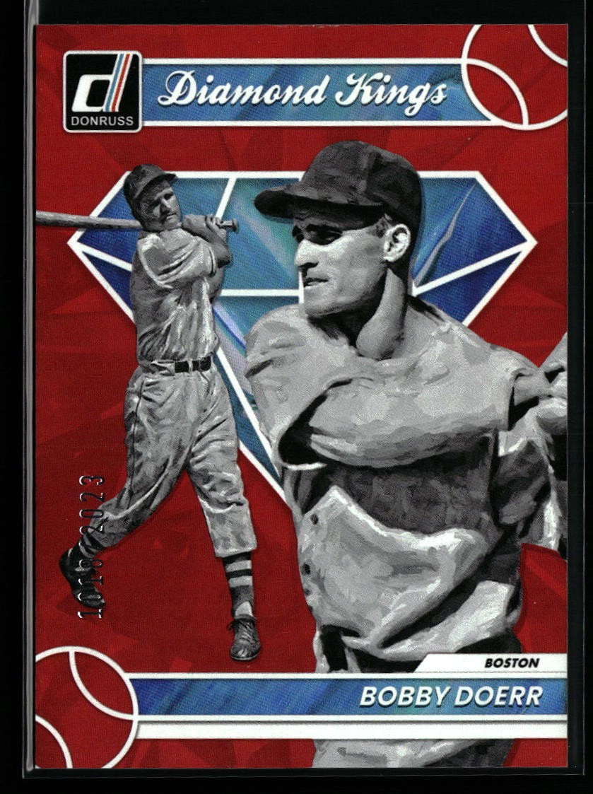 Bobby Doerr 2023 Donruss #14 Holo Red #/2023 Diamond Kings Boston Red Sox