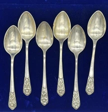 Aztec Rose by Sanborns Mexican Sterling Silver Teaspoon 5 3/4" Sold Individually