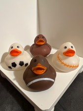 SET OF 4 SPORTS RUBBER DUCKS 2    e1 