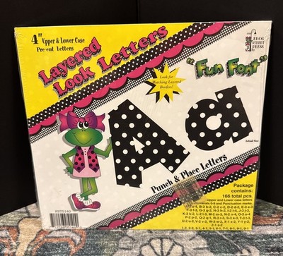 New Frog Street Polka Dot 4'' Letters Fun Font Classroom Bulletin Board Decor