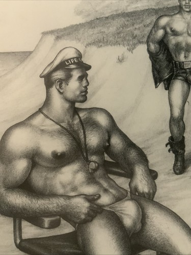 Tom Of Finland Lithographie 11x15 Vintage Original auf Mattkarton um 1990 - Bild 2 von 4