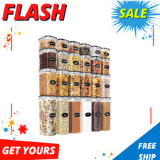 Airtight Food Storage Containers Set with Lids 24 PCS BPA Free