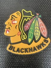 VINTAGE NHL CHICAGO BLACKHAWKS RUBBER STANDINGS BOARD FRIDGE MAGNET 2025 EDITION