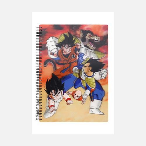 Goku VS Vegeta Spiralheft 3D Effekt A4 Dragon Ball Z-image