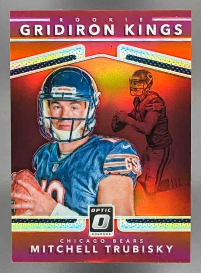 2017 Panini Donruss Optic Mitchell Trubisky Rookie Gridiron Kings Red /99 #6 RC