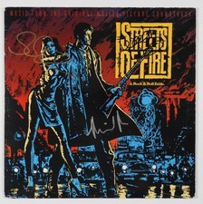 Michael Pare Signed JSA Autograph Album Record Streets Of Fire Soundtrack