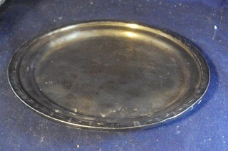 Silverplate plate US LINES steamship cruise liner tray 6.75 International silver