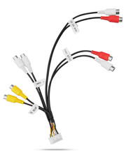 RCA Harness Cable Connector Adapter for Stereo Radio, Fits for Alpine ILXW650 IL