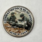 Combat Medics In Action - D-Day#3 June 9 1944 WW2 - Colorized Kennedy Half
