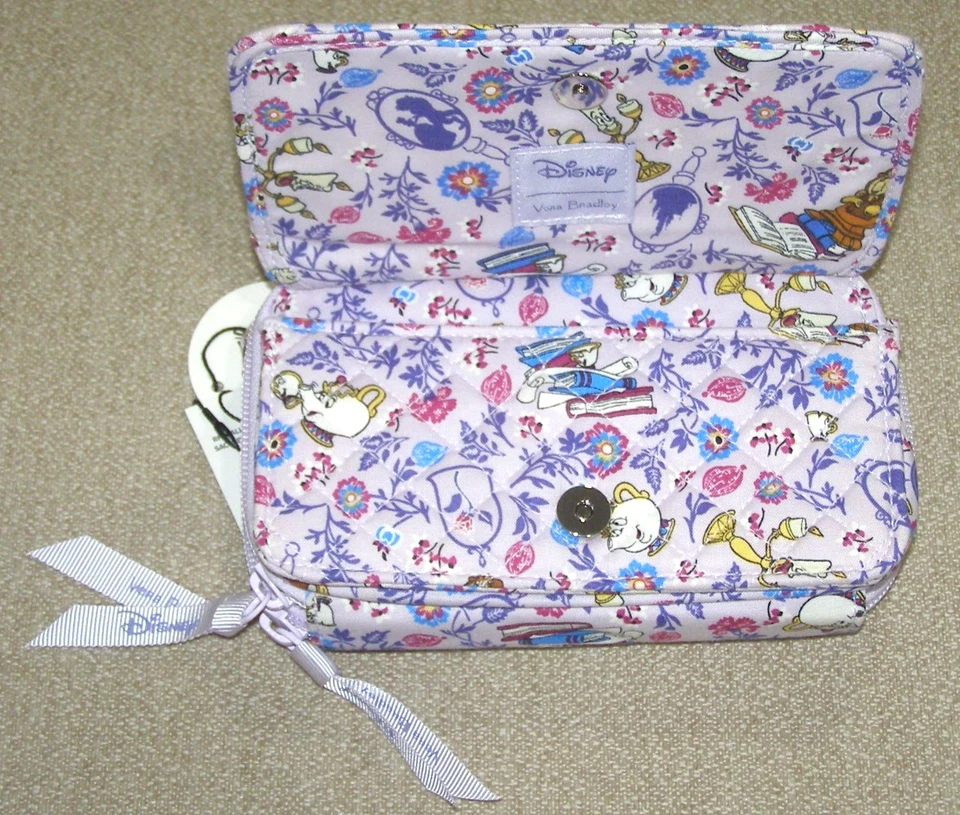 NWT Vera Bradley RFID All in One Crossbody Bag Disney Belle Petite Floral SRP$90 - Image 3 of 4