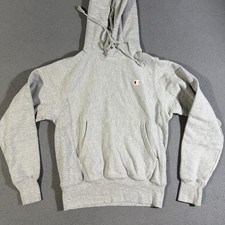 Champion Reverse Weave Gray Heavy Weight Hoodie Sweatshirt Men  s Size Small
