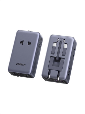 UGREEN 45W 6-Port Universal Travel Plug Adapter Worldwide | 2 USB-C, 2 USB-A, 2
