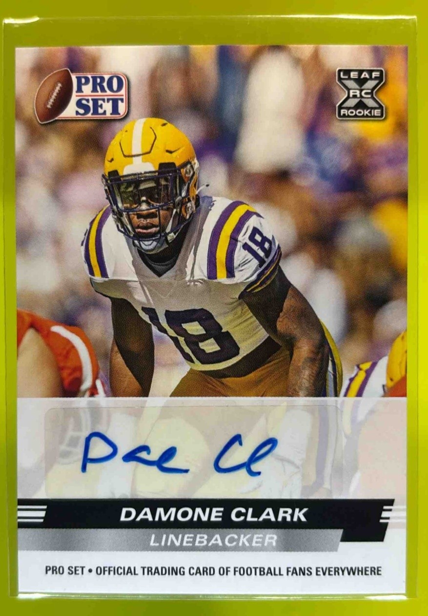 Damone Clark Leaf Pro Set Draft Autographs #DC1 Base