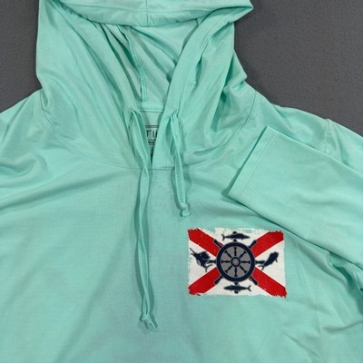 Anetik Premium Performance Sun Hoodie Mint Green UPF 30 Fishing Tournament L