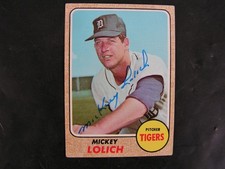 Mickey Lolich Signed Topps 1968 Card # 414 Certified N/M 68 World Series MVP