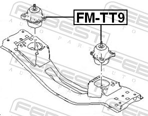 FEBEST-OE FM-TT9.OE Engine Mounting for FORD