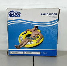 Open Water Swim Rapid Rider 53 in Inflatable Swim Tube Float, 1 Rider
