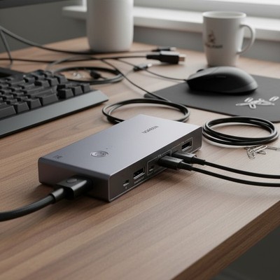 Displayport KVM Switch 8K 60Hz USB 3.0 Monitor Switch