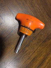 Snap-on Tools Stubby Magnetic Ratcheting Screwdriver Ssdmrti Orange Handle