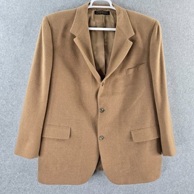 Vintage Brooks Brothers Camel Hair Sport Coat Blazer Mens 48 USA Union Made