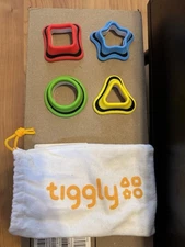 Tiggly Shapes Learning Toy Set iPad Accessories, Ages 3+, w/original bag