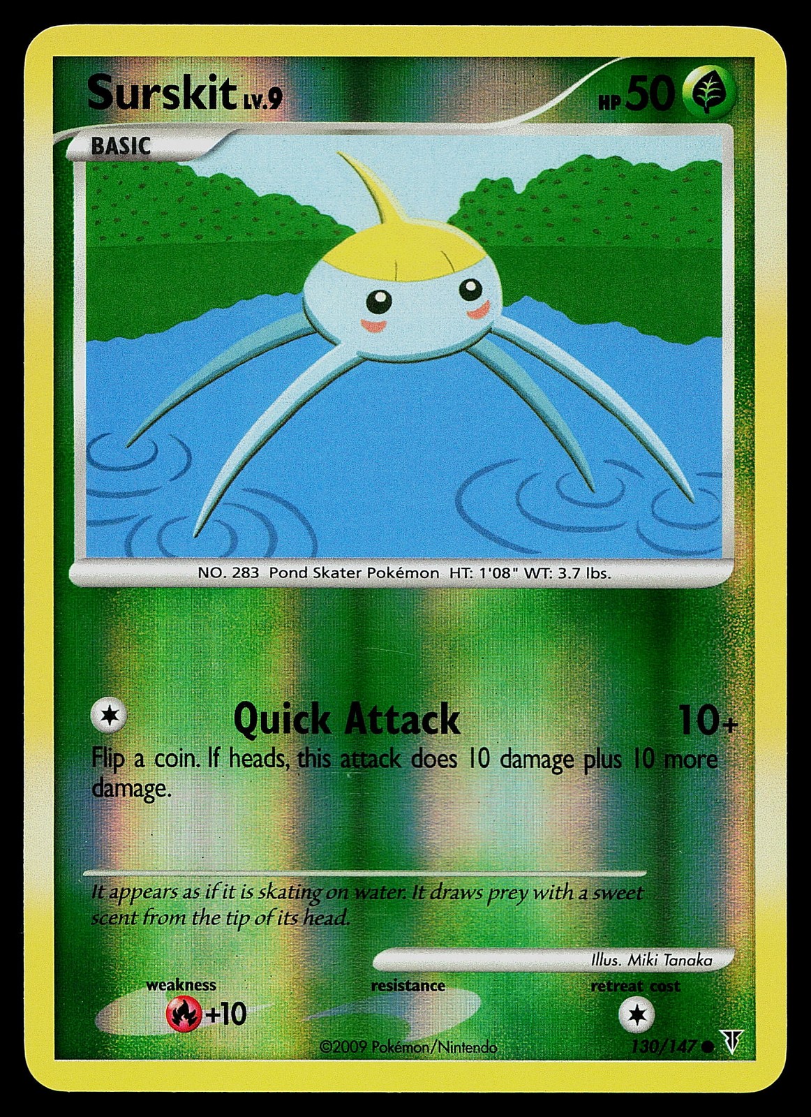 Pokemon Card - Surskit Supreme Victors 130/147 Common Reverse Holo