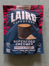 Laird Superfood Creamer Sweet and Creamy + Functional Mushrooms 8 oz Exp 6/2027