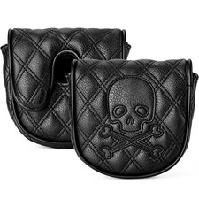 Skull and Crossbones Golf Club Skeleton Mallet Putter Cover Fits for DF3 Putt...