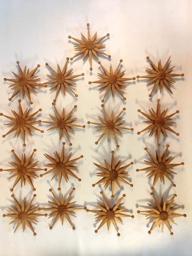 Clip-On Star Wooden Christmas Decoration Schwibbogen Light Arch Erzgebirge