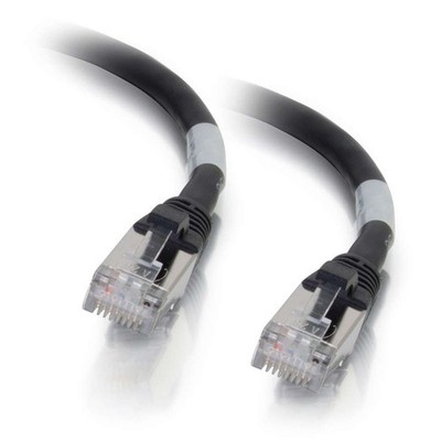 C2G 6ft Cat6A Black Snagless Shielded Patch Cable