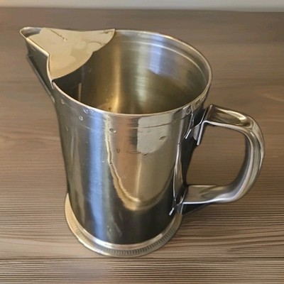 Vintage Vollrath 18-8 Stainless Steel Pitcher With Ice Guard 46402