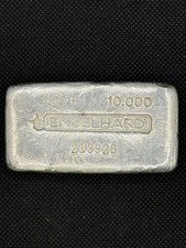 Engelhard 10oz Silver Bar 3rd Series Bull Logo #632 95.00 per troy oz