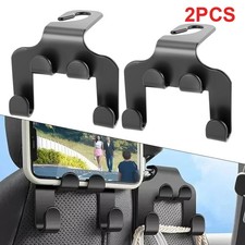 2 Car Seat Back Multifunctional Organizer Headrest Hooks Hanger Bag Purse Holder