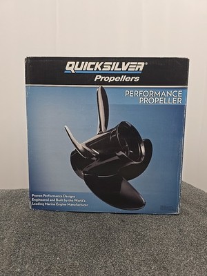 Quicksilver Propeller Black Diamond Aluminum 3 Blade RH 14 X 9 Part# QA2026X