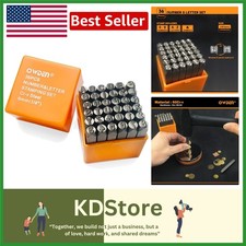 36Pcs Metal Stamp Set 6mm Steel Character Punches for Jewelry Craft