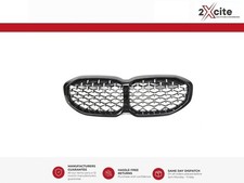 Kidney Grills For BMW 1 Series F40 2020 On Gloss Black Silver Chrome Diamond
