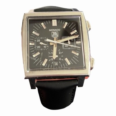 TAG Heuer Monaco Men's Black Watch - CW2111