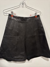 NWOT Rag And Bone Genuine Leather Skirt A Line Size 2 Fully Lined Buttery Soft 