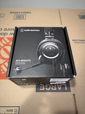Audio-Technica ATH-M50xSTS Headset Condenser Mic Studio Live Monitoring Black
