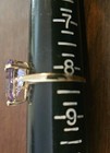 10K China: Yellow Gold Pear shaped Amethyst 8.5mmx13mm Ring Size 8.25 — photo 3