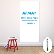 Whiteboard Sticker, 17.3" x 78" Dry Erase , Stain-Proof  Super Sticky, No Gh...